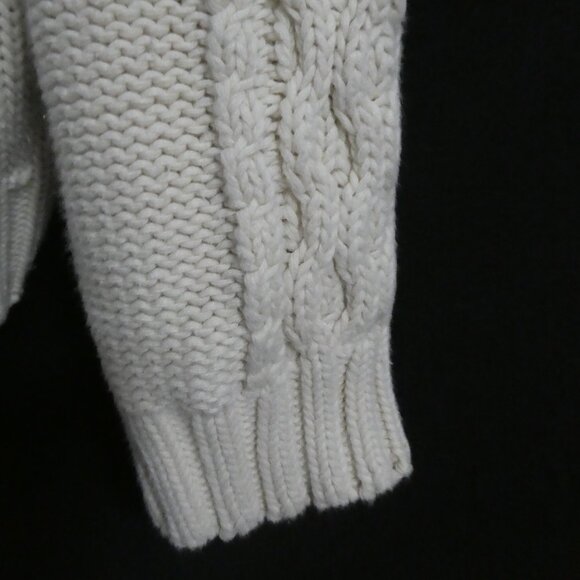 BIANCA NYGARD | medium 10-12 | Ivory Cable Knit Turtleneck Sweater - Picture 16 of 16